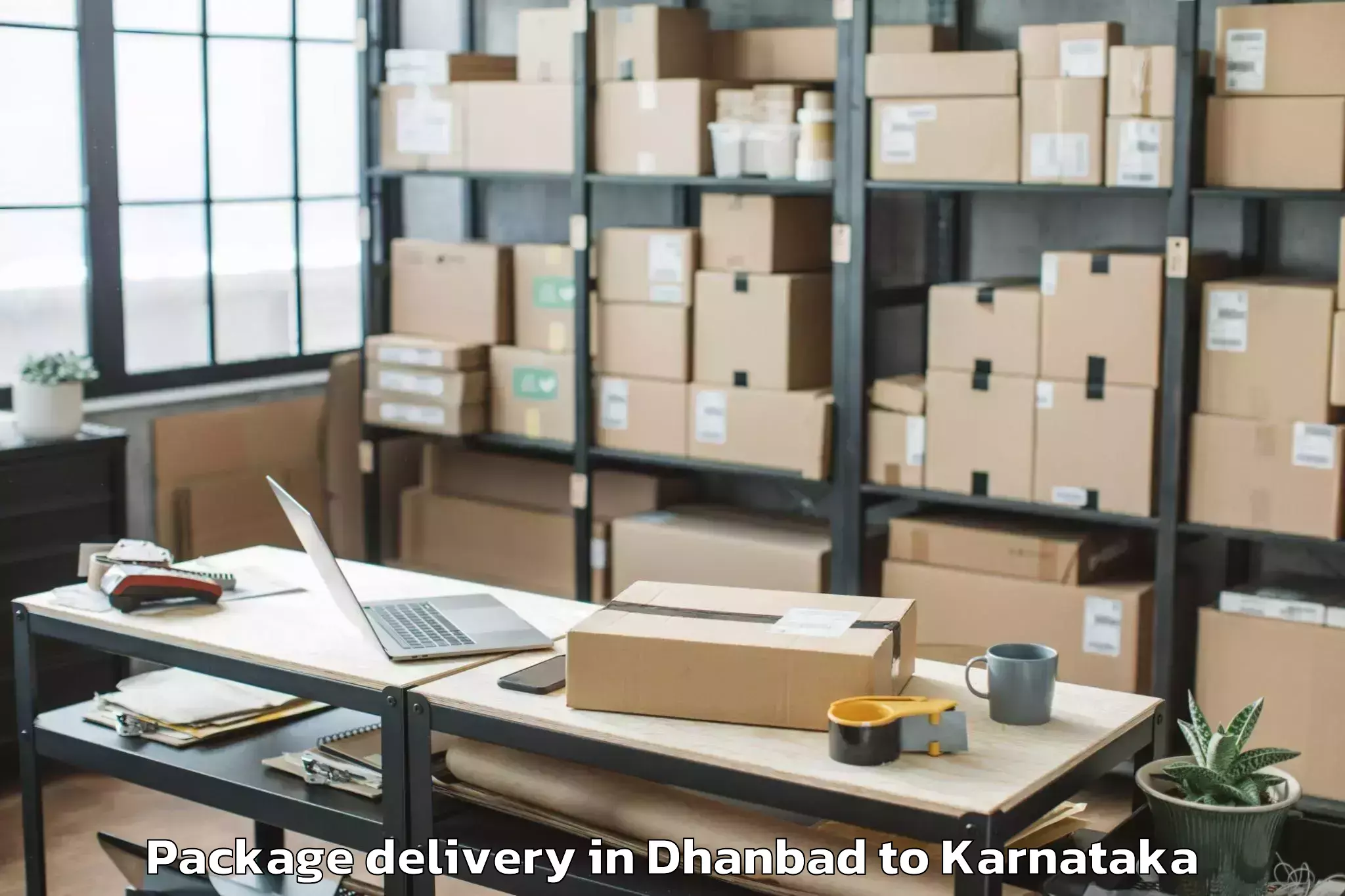 Dhanbad to Tumkur University Tumkur Package Delivery